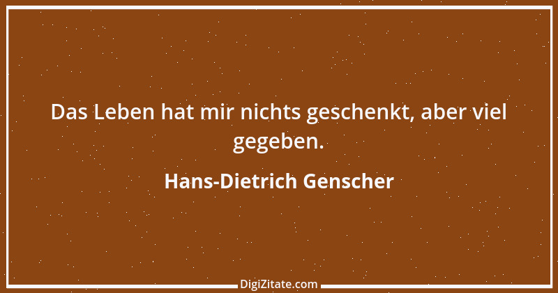 Zitat von Hans-Dietrich Genscher 11