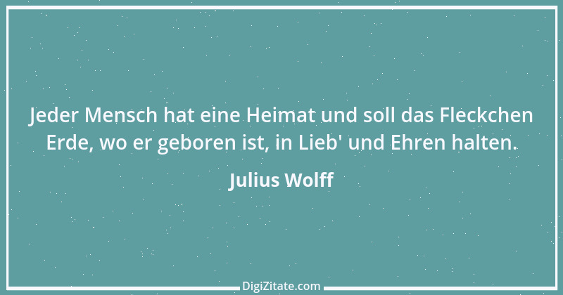 Zitat von Julius Wolff 5