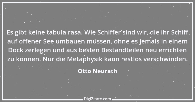 Zitat von Otto Neurath 1