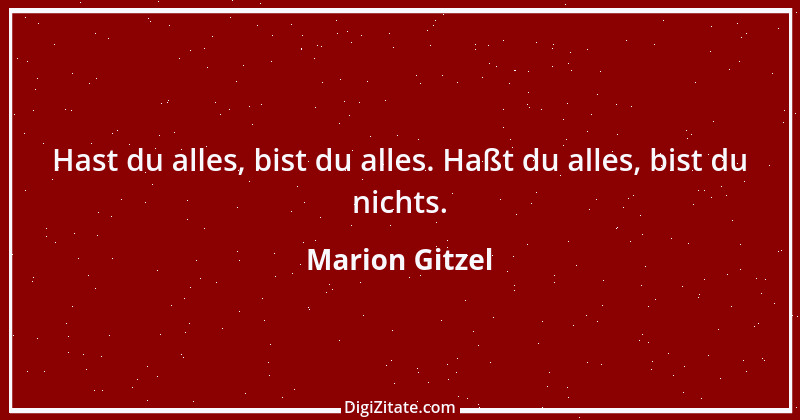 Zitat von Marion Gitzel 69