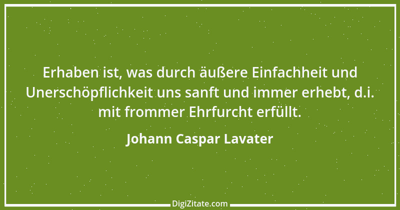 Zitat von Johann Caspar Lavater 125