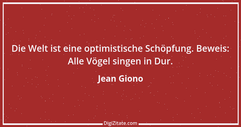 Zitat von Jean Giono 4