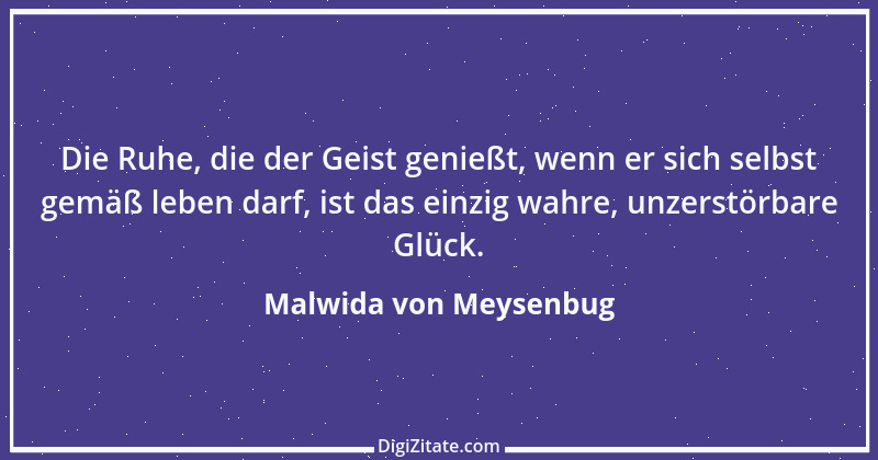 Zitat von Malwida von Meysenbug 12