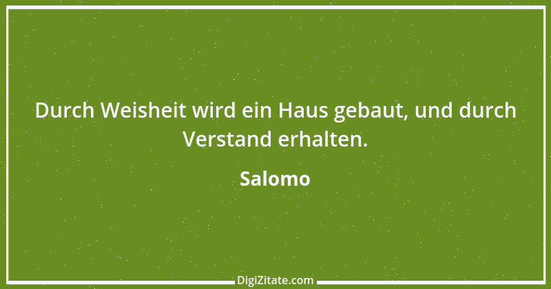 Zitat von Salomo 3