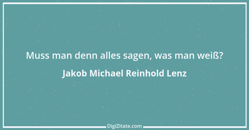 Zitat von Jakob Michael Reinhold Lenz 4