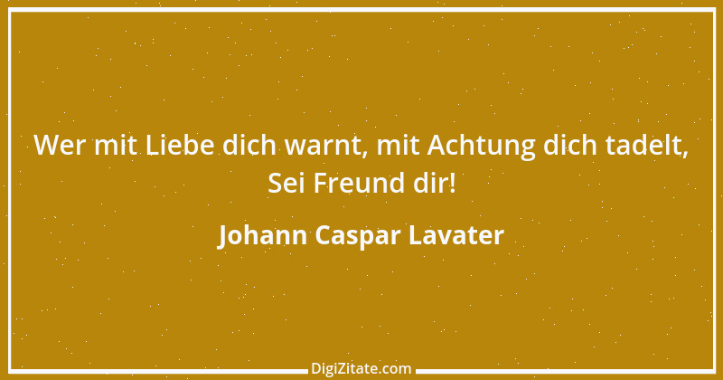 Zitat von Johann Caspar Lavater 126