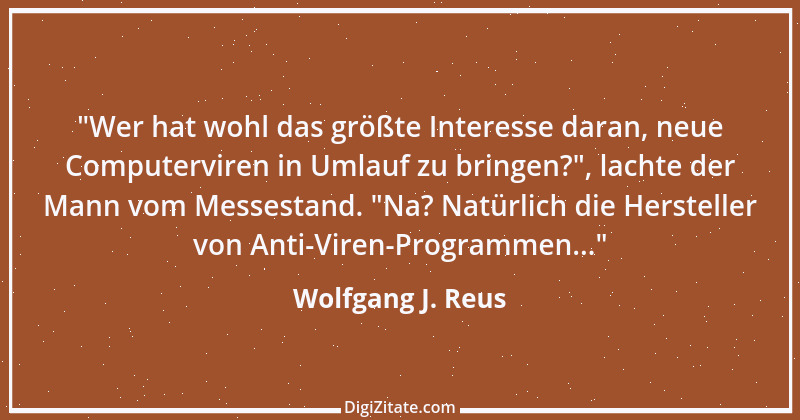 Zitat von Wolfgang J. Reus 996