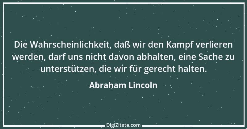 Zitat von Abraham Lincoln 11