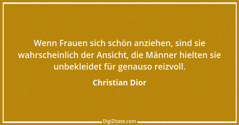 Zitat von Christian Dior 1