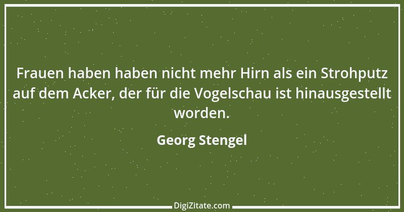 Zitat von Georg Stengel 1