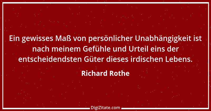 Zitat von Richard Rothe 12