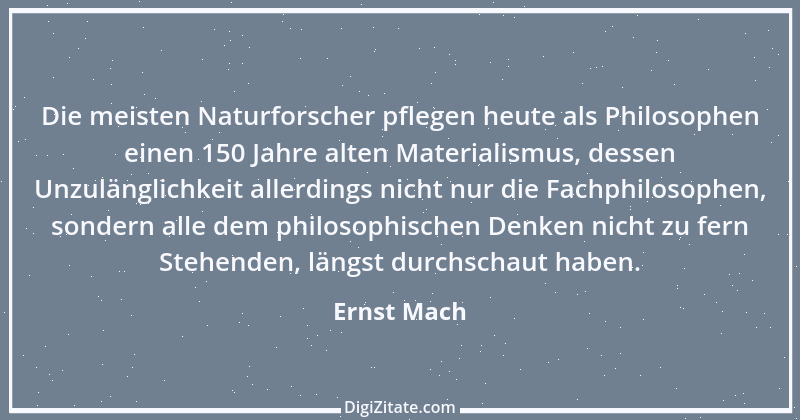 Zitat von Ernst Mach 10