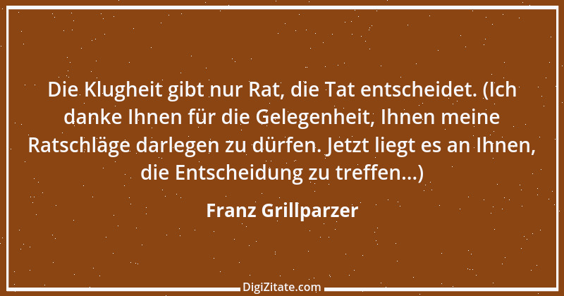 Zitat von Franz Grillparzer 7