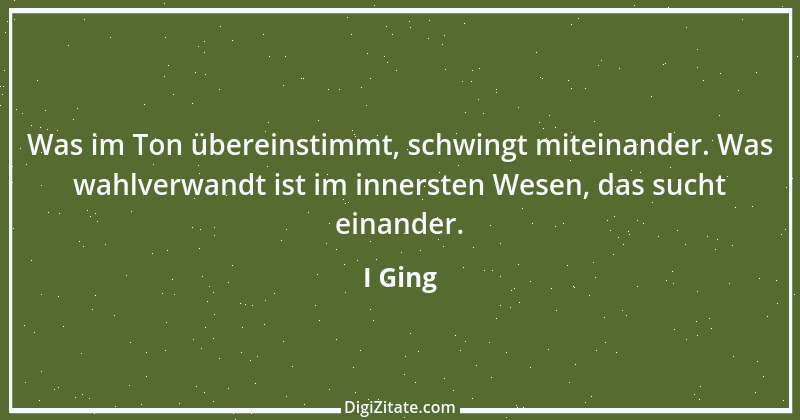 Zitat von I Ging 1