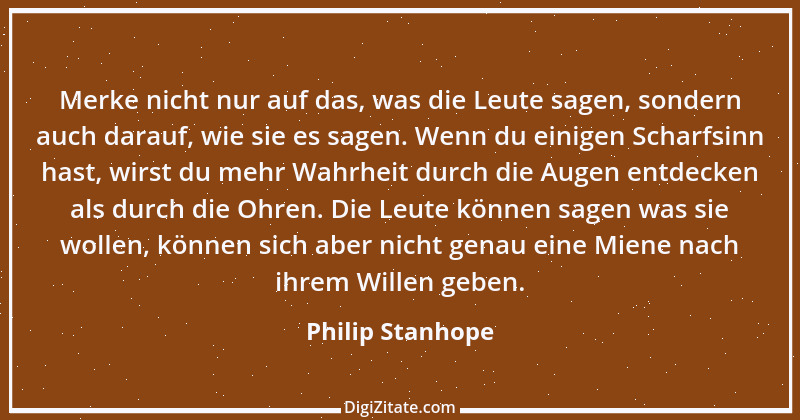 Zitat von Philip Stanhope 62