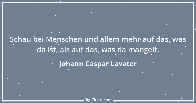 Zitat von Johann Caspar Lavater 132