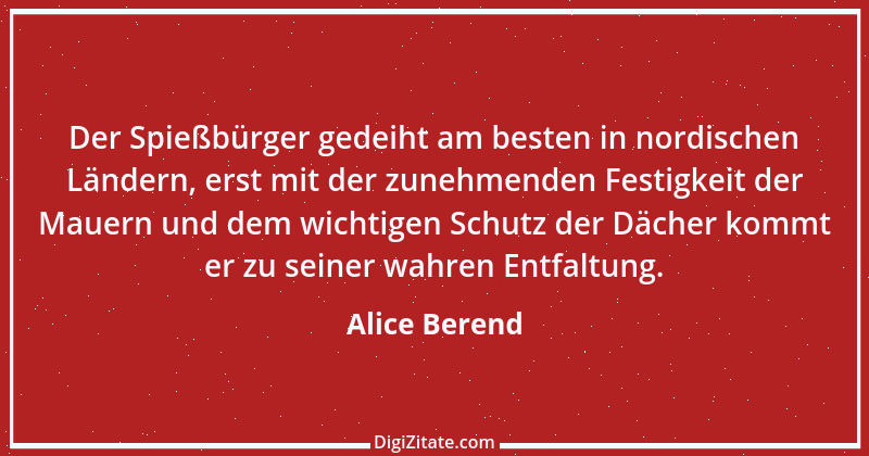 Zitat von Alice Berend 1