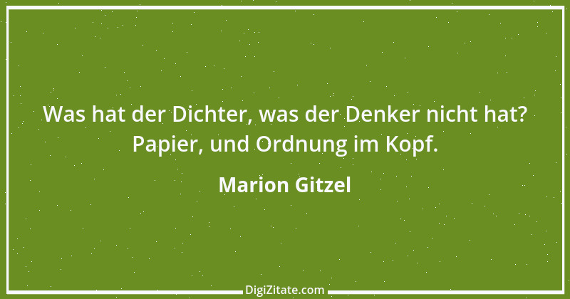 Zitat von Marion Gitzel 78