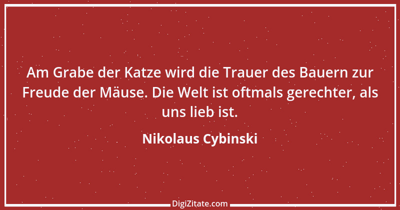 Zitat von Nikolaus Cybinski 70