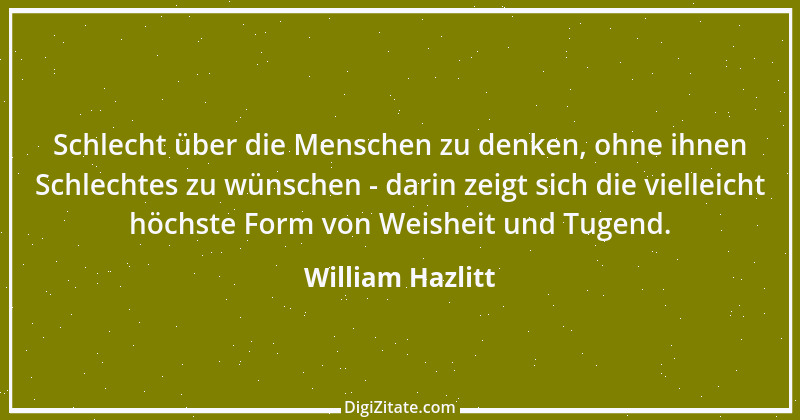 Zitat von William Hazlitt 19