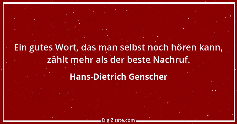 Zitat von Hans-Dietrich Genscher 23