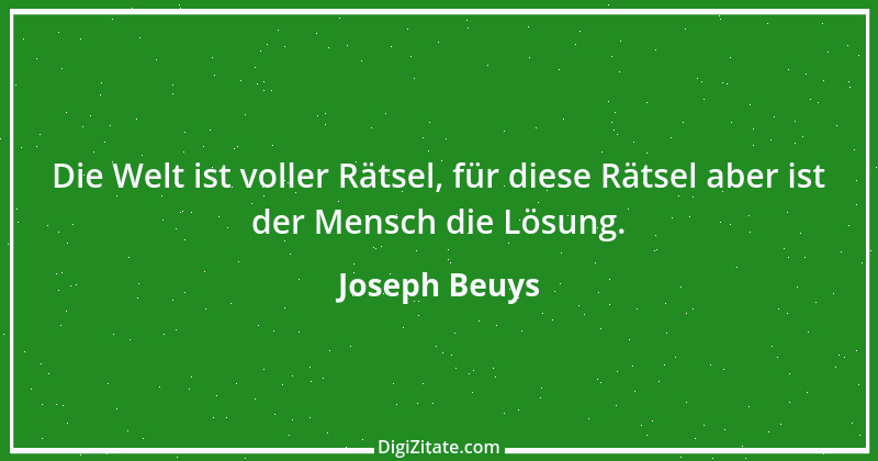 Zitat von Joseph Beuys 11