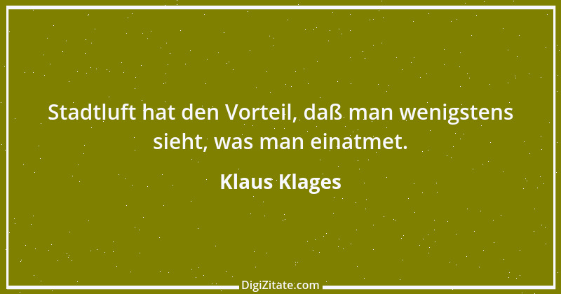 Zitat von Klaus Klages 417