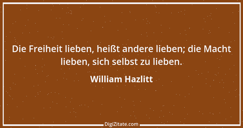 Zitat von William Hazlitt 21