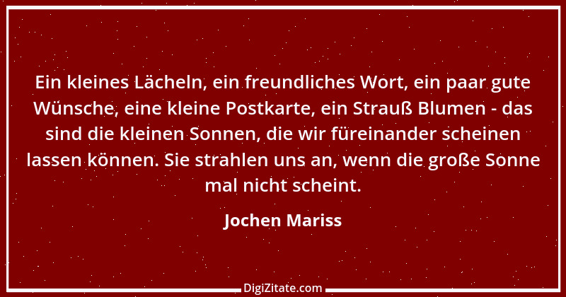 Zitat von Jochen Mariss 84