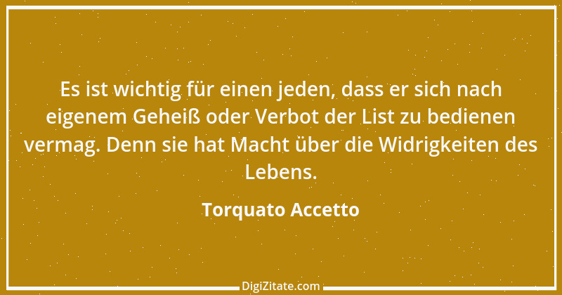 Zitat von Torquato Accetto 1