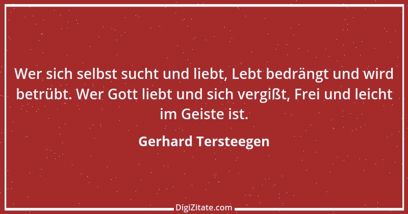 Zitat von Gerhard Tersteegen 11