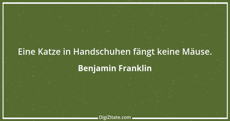 Zitat von Benjamin Franklin 23