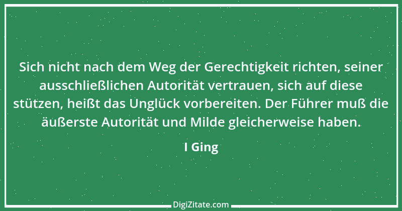 Zitat von I Ging 7