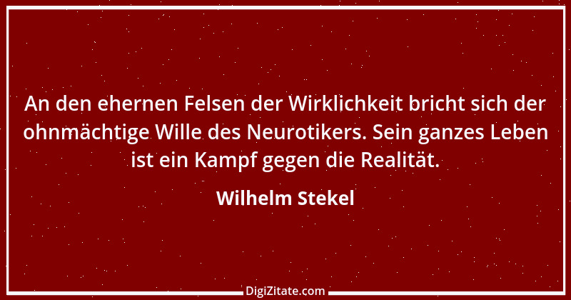 Zitat von Wilhelm Stekel 4