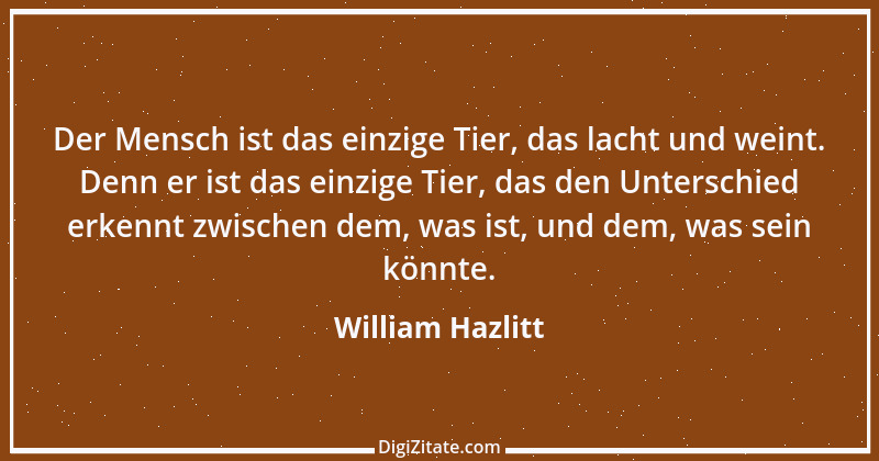 Zitat von William Hazlitt 23