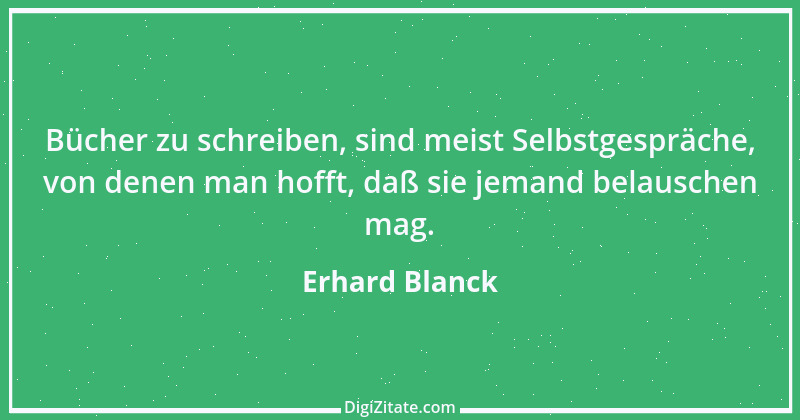 Zitat von Erhard Blanck 1723