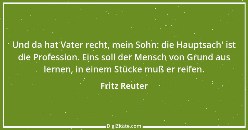 Zitat von Fritz Reuter 6