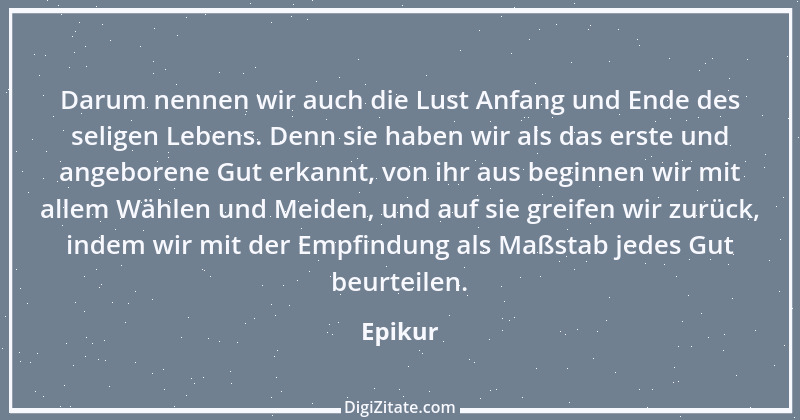 Zitat von Epikur 116