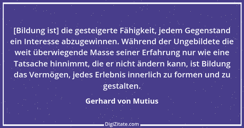 Zitat von Gerhard von Mutius 16