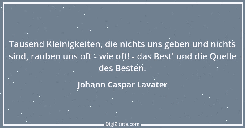 Zitat von Johann Caspar Lavater 140