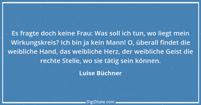 Zitat von Luise Büchner 2