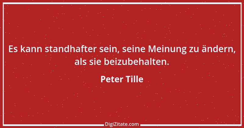 Zitat von Peter Tille 11