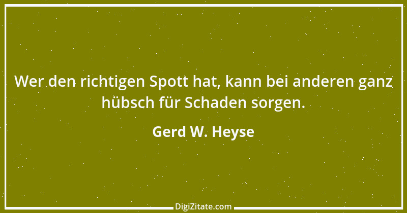 Zitat von Gerd W. Heyse 279