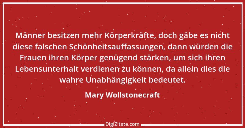 Zitat von Mary Wollstonecraft 1