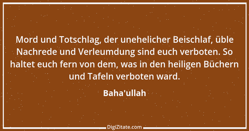 Zitat von Baha'ullah 1