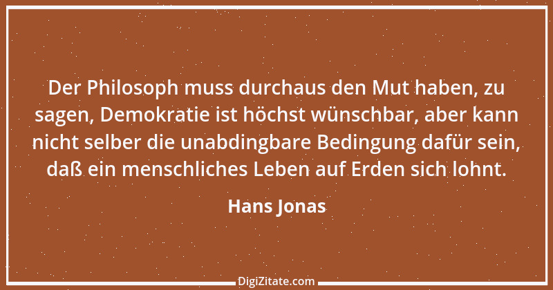 Zitat von Hans Jonas 3