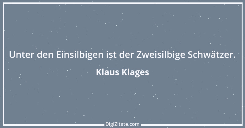 Zitat von Klaus Klages 425