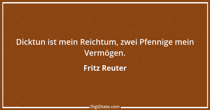 Zitat von Fritz Reuter 12