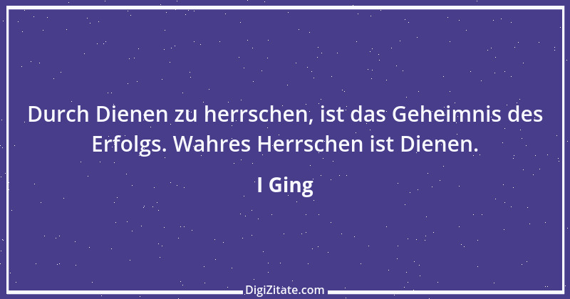 Zitat von I Ging 14