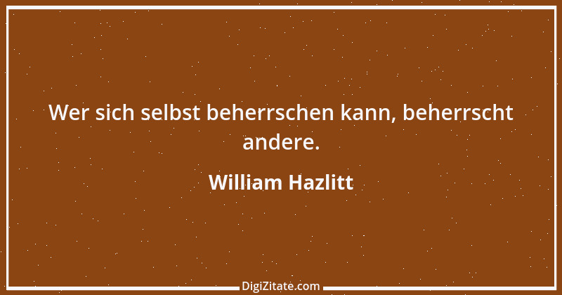 Zitat von William Hazlitt 30